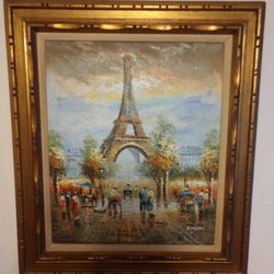 Noure's Oriental Rug Gallery - 2ND PAINTING I USED RECENTLY IN 05/07/23 ON A PAINTING I FRAMED FOR MY LIVING ROOM OF THE EIFFEL TOWER