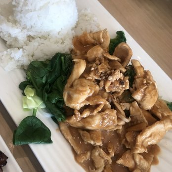 Thai Jasmine - #20 Pra Ram Long Song chicken with peanut sauce, steamed veggies and rice. Freakin' delicious!! - Thai Near Me - Tracy, California Thai Jasmine - #20 Pra Ram Long Song chicken with peanut sauce, steamed veggies and rice. Freakin' delicious!! - Thai Near Me - Tracy, California