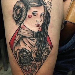 The Corner Tattoo & Piercing Studio - RIP Carrie Fisher! /3 @tattoosbyliat