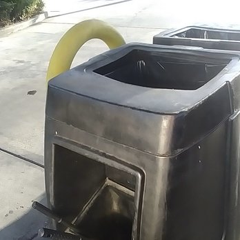 ampm - Hardly any soap & water in the bucket. The other one is the trash can. Smelled bad, didn't want to get too close. - Convenience Stores Near Me - North Hollywood, California