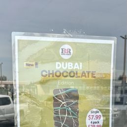 Dubai chocolate signage