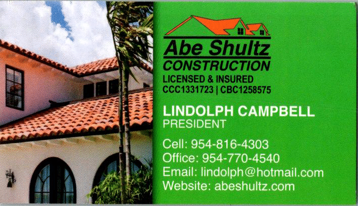 Slide of Abe Shultz Construction