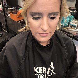 Hairstyles by Brittney - A subtle Smokey eye is a great look for an intimate outdoor wedding.