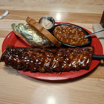 Sonny's BBQ - Rib plate with baked beans and sweet potato - Barbeque Near Me - Lawrenceville, Georgia Sonny's BBQ - Rib plate with baked beans and sweet potato - Barbeque Near Me - Lawrenceville, Georgia