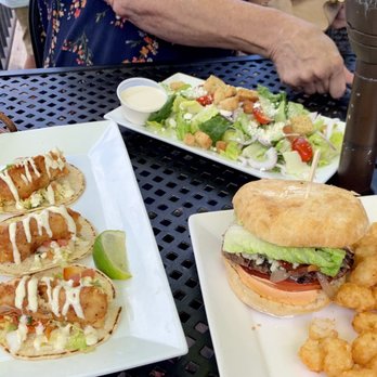 Salmon River Brewery - Cod street tacos and the Black & Bleu Elk Burger - both excellent! - Restaurants Near Me - McCall, Idaho
