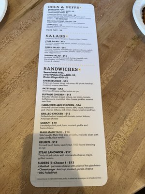 Menu photo 6 Mount Prospect Public House Mount Prospect, IL
