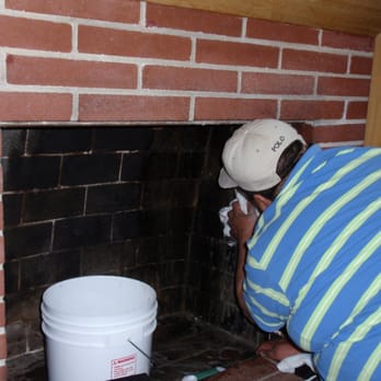 Temo and Sandra's - Temo cleaning our fireplace. - Home Cleaning Near Me