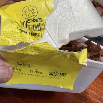 Buc-ee's - The amount to learn a good lesson, the sliced brisket was light years better. At least I could eat that. This went in the trash. - Gas Stations Near Me - Daytona Beach, Florida