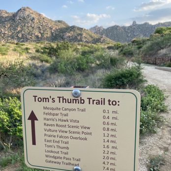 Tom's Thumb Trailhead - Great signage - Hiking Near Me - Scottsdale, Arizona Tom's Thumb Trailhead - Great signage - Hiking Near Me - Scottsdale, Arizona