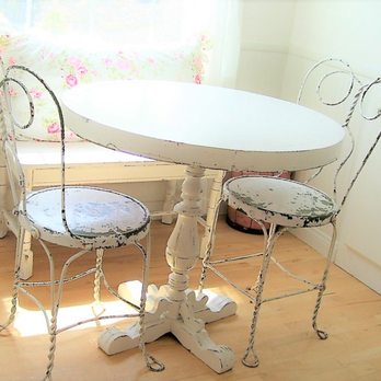 Girly Girly - its shabby chic.  i am obscessed with ice cream chairs. - Antiques Near Me - San Diego, California