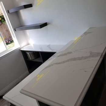 AML Stoneworks Countertops - MSI QUARTZ COUNTER WITH OGEE BULLNOSE BAR REMODEL - Countertop Installation Near Me