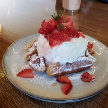 Cafe HwaSan - Strawberry croffle - Korean Near Me - Plano, Texas Cafe HwaSan - Strawberry croffle - Korean Near Me - Plano, Texas