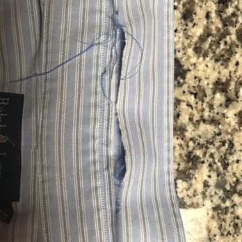 Regal Discount Cleaners - Collar ripped, not repairable.  Shirt unrepairable, they won't pay to replace--they could at least refund the laundry costs!!!!!! - Dry Cleaning Near Me - Phoenix, Arizona