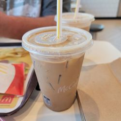 McDonald's - Chocolate milk in stead of iced caramel mocha