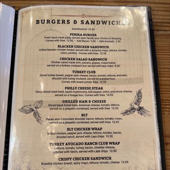 Perika's Terrace - Burgers & Sandwiches - Wine Bars Near Me - Seminole, Texas