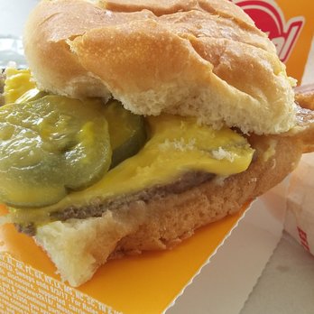 Krystal - cheeseburger, it was ok - Burgers Near Me - Memphis, Tennessee