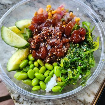 Grouper Shack - Ahi Tuna Poke bowl...YUM !! - Seafood Near Me - St. Augustine, Florida