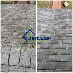 JJ Pro Wash - Roof Cleaning Before and After