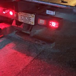 This is a photo of the registration of one of their tow trucks