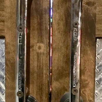 Garage Grill - Door handles and diamond plate accents. - New American Near Me - Draper, Utah Garage Grill - Door handles and diamond plate accents. - New American Near Me - Draper, Utah