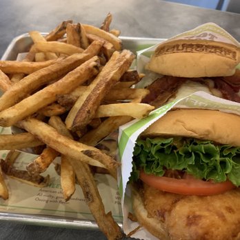 BurgerFi - Well done fries,  breakfast all day burger and fried chicken sandwich! - Burgers Near Me - Cary, North Carolina