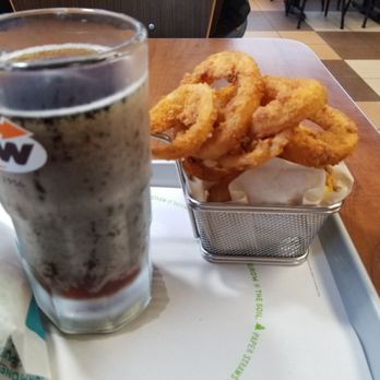 A&W - onion rings and a drink on a tray - Fast Food Near Me - Windsor, Nova Scotia A&W - onion rings and a drink on a tray - Fast Food Near Me - Windsor, Nova Scotia