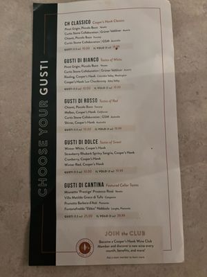 Menu photo 2 Piccolo Buco by Cooper's Hawk Tampa, FL