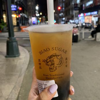 Biao Sugar - Jasmine Green Tea w/ Herbal Jelly - Bubble Tea Near Me - New York, New York Biao Sugar - Jasmine Green Tea w/ Herbal Jelly - Bubble Tea Near Me - New York, New York