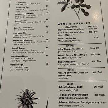 Fraîche - Beverage menu - French Near Me - Washington, DC, District of Columbia Fraîche - Beverage menu - French Near Me - Washington, DC, District of Columbia