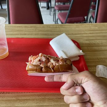 Tamarack Restaurant Drive In - Really great lobster roll, tasted amazing. Will say though, I was charged 25 dollars for this tiny roll - Seafood Near Me - Laconia, New Hampshire Tamarack Restaurant Drive In - Really great lobster roll, tasted amazing. Will say though, I was charged 25 dollars for this tiny roll - Seafood Near Me - Laconia, New Hampshire
