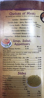 Menu photo 3  Fresh Mex Grille Detroit, MI