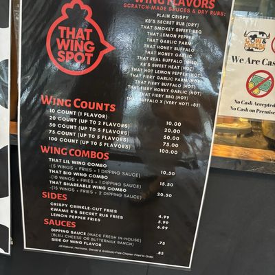 Menu photo 2 That Wing Spot Winter Park, FL