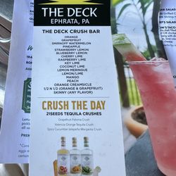 Dutchmaid Deck - Drink menu