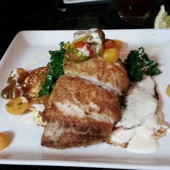 Lucille's - Grouper with kale and Jake cake - New American Near Me - Houston, Texas Lucille's - Grouper with kale and Jake cake - New American Near Me - Houston, Texas
