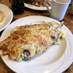 We'll Meat in the Middle Spud Omelet