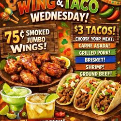Maverick Smokehouse - Wing and Taco Wednesday