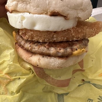McDonald's - Egg McMuffin with Sausage - Fast Food Near Me - Stamford, Connecticut McDonald's - Egg McMuffin with Sausage - Fast Food Near Me - Stamford, Connecticut