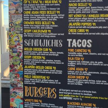 Wooly's - sandos, apps and tacos - Seafood Near Me - Pismo Beach, California