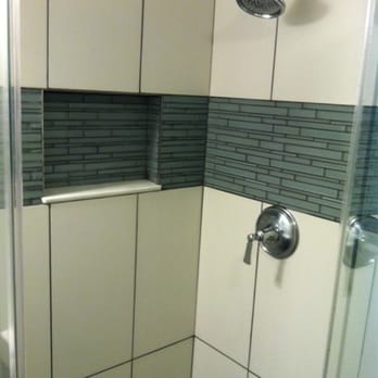 Hilltop Renovations - Shower with inset shelf. - General Contractors Near Me Hilltop Renovations - Shower with inset shelf. - General Contractors Near Me