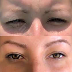 Highbrow Microblading by Alanna Fisk - Thin and natural eyebrow embroidery.