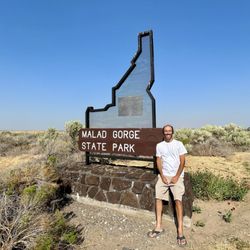 Malad Gorge State Park - Entrance sign for Malad Gorge State Park