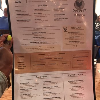 Hen Quarter - Expansive menu options for breakfast and dinner! A good mix of cocktail options as well - Southern Near Me - Alexandria, Virginia Hen Quarter - Expansive menu options for breakfast and dinner! A good mix of cocktail options as well - Southern Near Me - Alexandria, Virginia