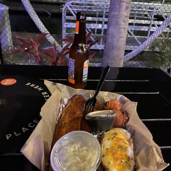 Safe Harbor Seafood - Blackened basa with twice baked potato - Seafood Near Me - Jacksonville, Florida Safe Harbor Seafood - Blackened basa with twice baked potato - Seafood Near Me - Jacksonville, Florida