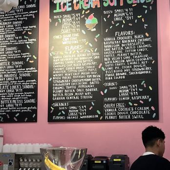The Creamery - Menu board - Ice Cream & Frozen Yogurt Near Me - Waltham, Massachusetts
