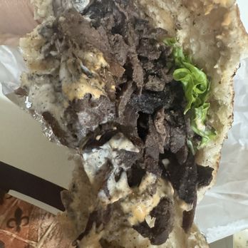 Abu Zayn - Burnt Beef Shawarma pita - Egyptian Near Me - Rockville Centre, New York
