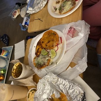 Teddy's Red Tacos - Bit into my cold taco, plate has "tostada" , quesadilla and mulita, second plate two tacos and consomé, no chips or salsa in sight - Tacos Near Me - Whittier, California Teddy's Red Tacos - Bit into my cold taco, plate has "tostada" , quesadilla and mulita, second plate two tacos and consomé, no chips or salsa in sight - Tacos Near Me - Whittier, California
