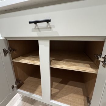 Pro Handy Services - Removed pulled out old drawers and replaced shelving. - Handyman Near Me - Cedar Park, Texas
