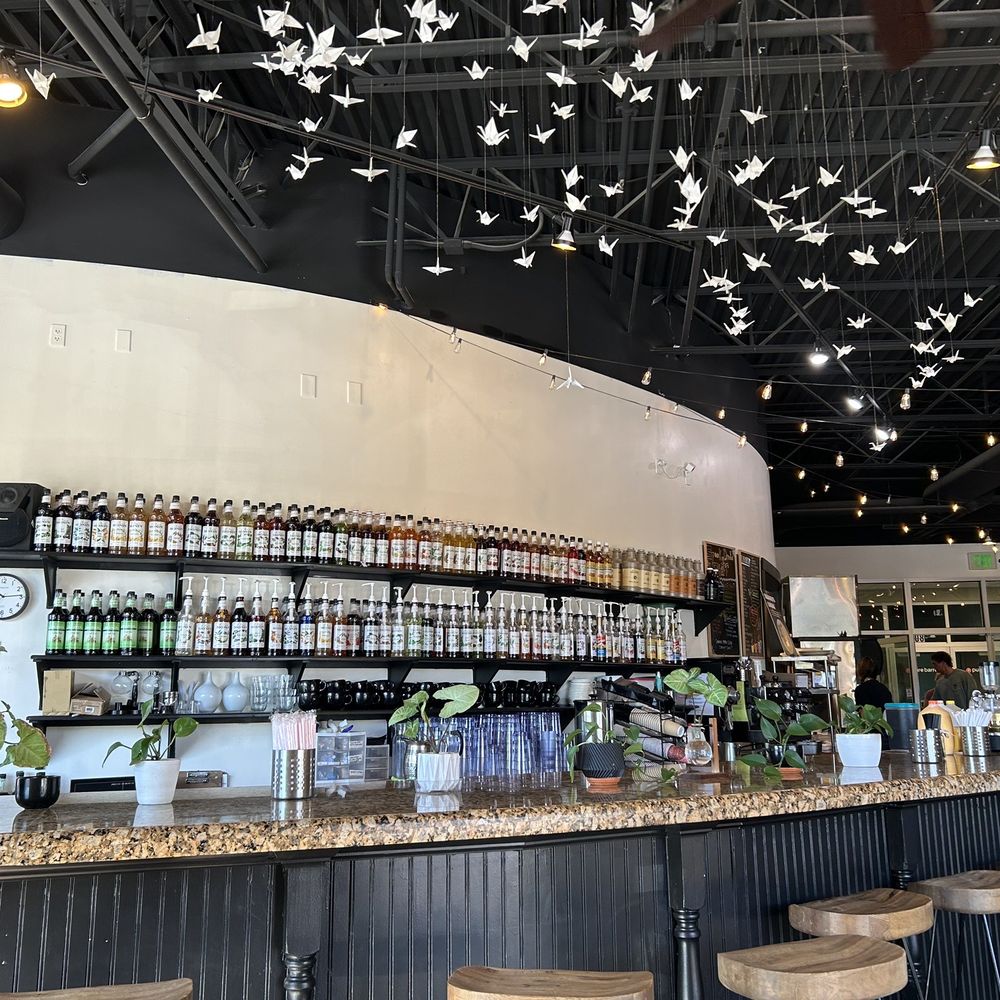 a bar with lots of bottles of wine
