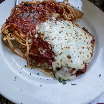 Original Santos Wood Fired Pizza - Eggplant Rolatini with Pasta - Italian Near Me - Jensen Beach, Florida Original Santos Wood Fired Pizza - Eggplant Rolatini with Pasta - Italian Near Me - Jensen Beach, Florida