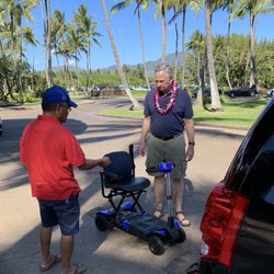 A1 Lift - Kaua'i Wheelchair demonstration of a fun Scooter